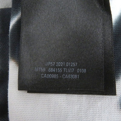 Balenciaga 684155 Tie-dye Pattern Crack Logo Print Oversized Short Sleeve