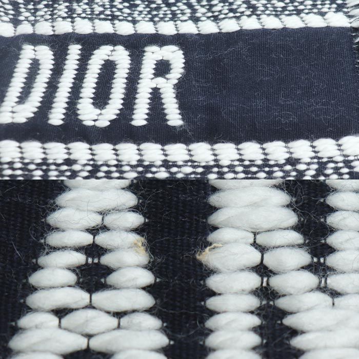 DIOR Logo Oblique Big Scarf Navy 31cdo301ixgs Women's Used