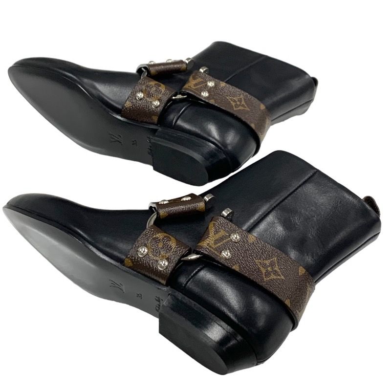 Unused Louis Vuitton Rhapsody Line Monogram Boots Short Boots Ankle Boots