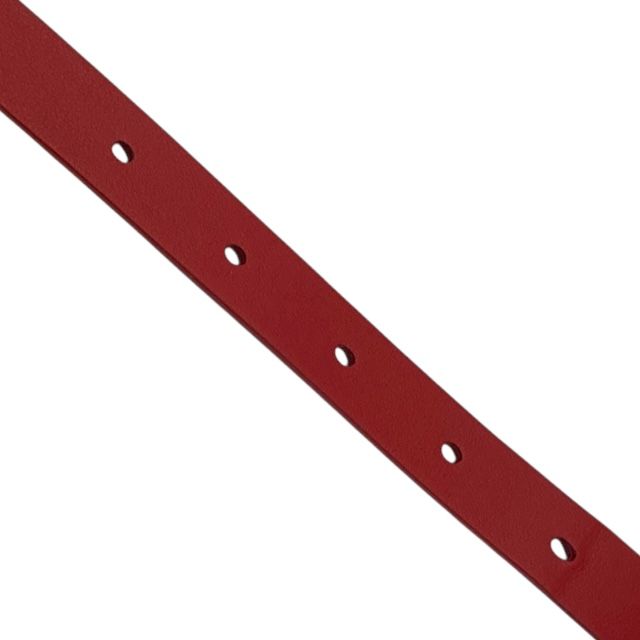 Christian Dior Belt Thin Belt CD Logo Red Women's Christian Dior [size 70]