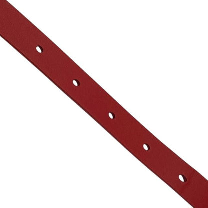 Christian Dior Belt Thin Belt CD Logo Red Women's Christian Dior [size 70]