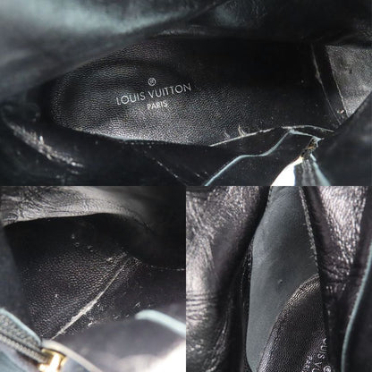 Louis Vuitton Century Line Ankle Boots Short Velvet Block Heel Studs