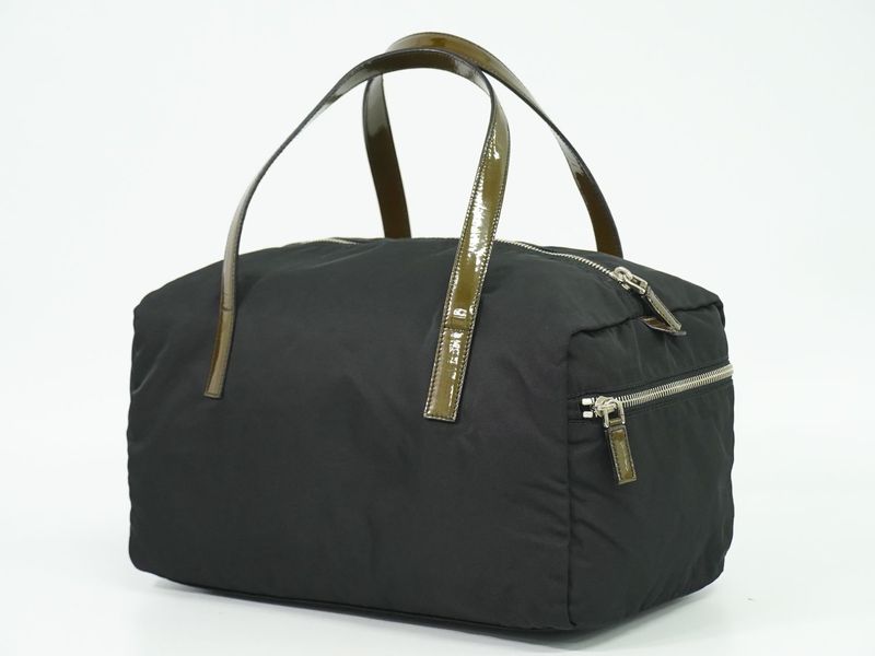 Authentic Prada Nylon Handbag Black Bag Pre-owned [follow-up Discount