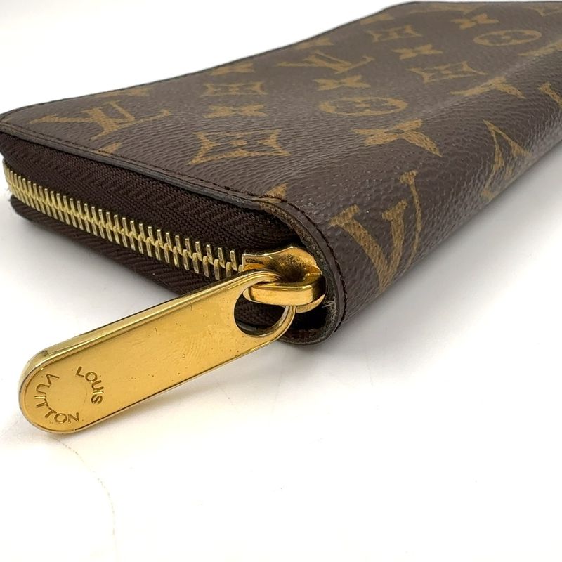 Louis Vuitton Zippy Wallet Monogram RFID Compatible PVC Brown Round Zipper Long