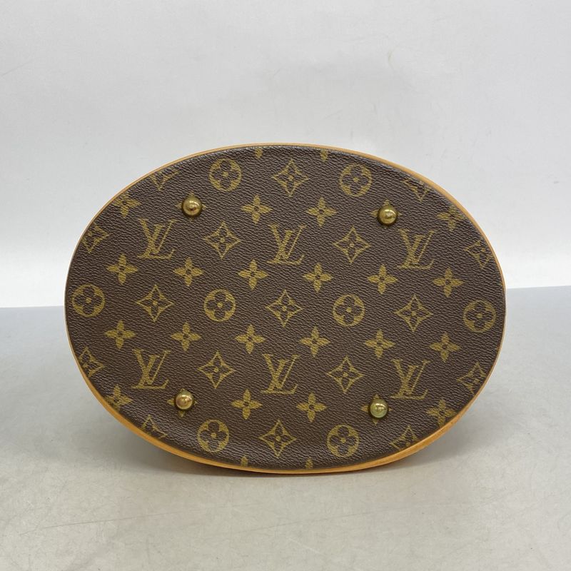 Louis Vuitton Tote Bag Monogram Bucket GM M42236 Brown Ladies