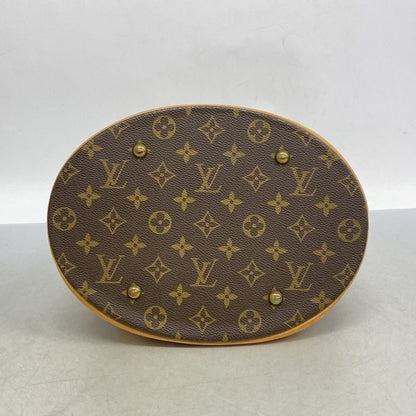 Louis Vuitton Tote Bag Monogram Bucket GM M42236 Brown Ladies