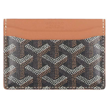 Goyard Saint-sulpice Herringbone Leather Card Case For Men