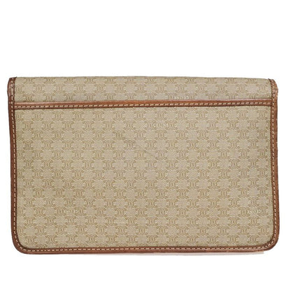 Celine Macadam Second Bag Clutch Bag Beige 01bs111
