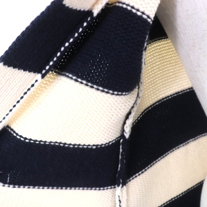 Christian DIOR 21AW 144m01am318 Cashmere Blend Striped Sailor Collar Knit