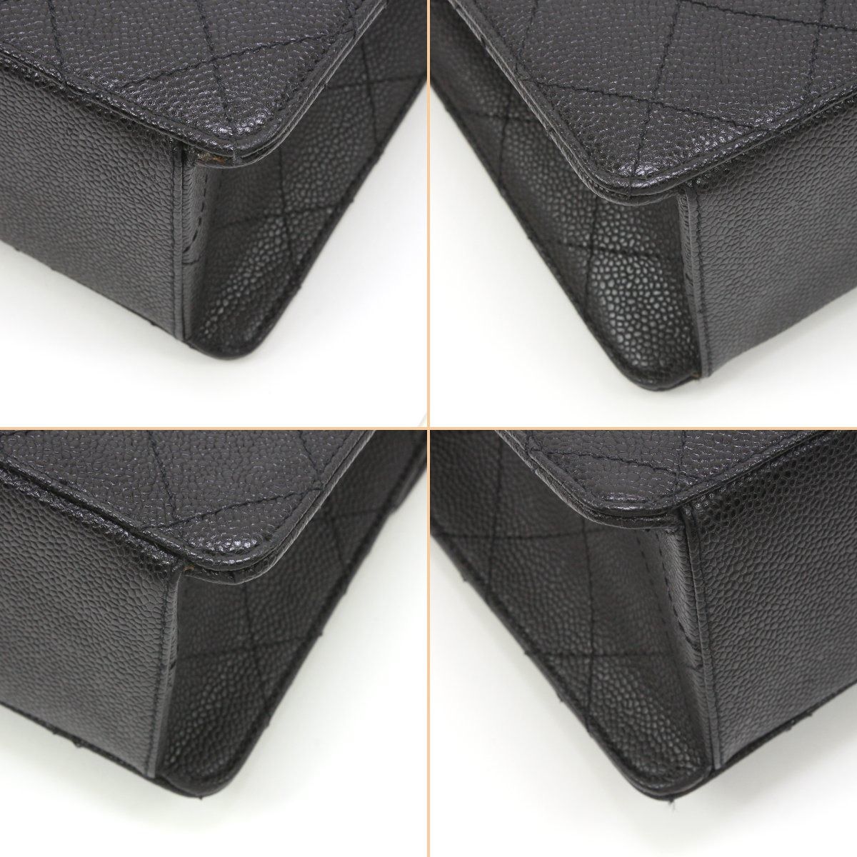 Chanel Caviar Skin Stitch Shoulder Bag