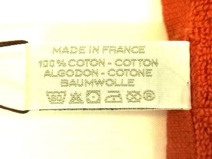 Hermes Stearns 100% Cotton Hand Towel Handkerchief Women Men Orange Az4184