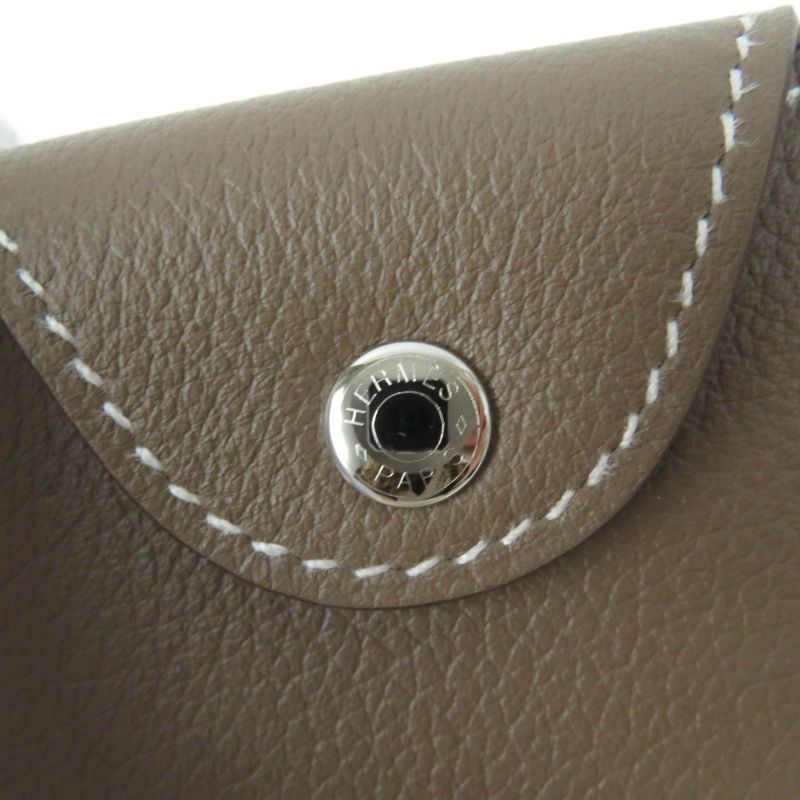 Hermes Iliade Etoupe Evercolor Card Case Boxed Stamped W Made In France Women