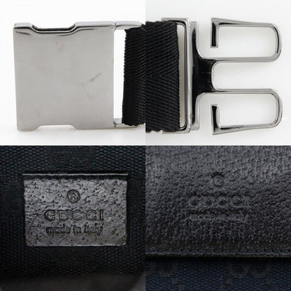 Gucci Body Bag 28566 GG Canvas Black Unisex Waist Bag