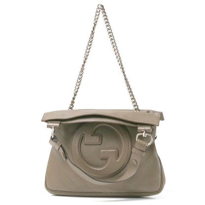 Gucci Blondie Handbag Interlocking G Small Tote Bag Chain Bag 2way [final Price