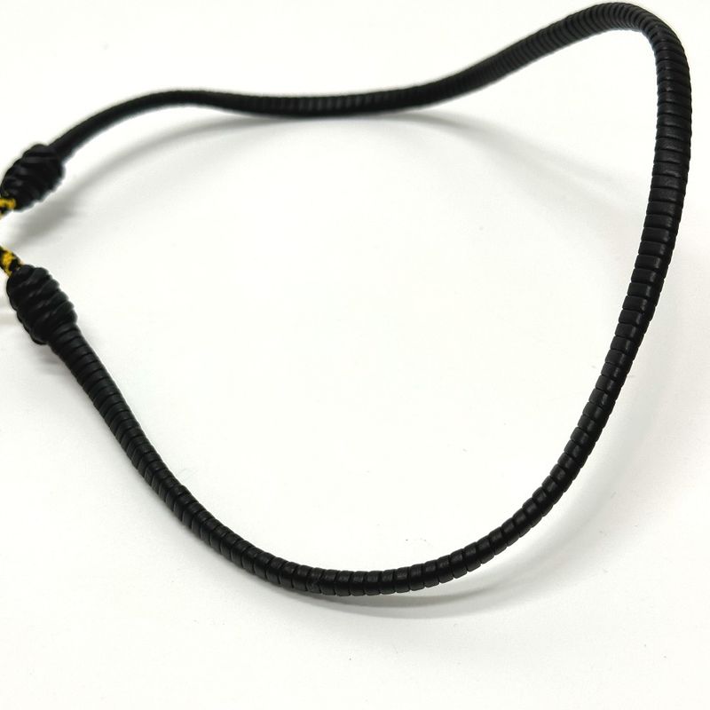 Fendi Necklace FF Vertigo Leather Black