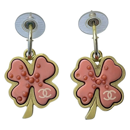Chanel Earrings - Gold And Pink