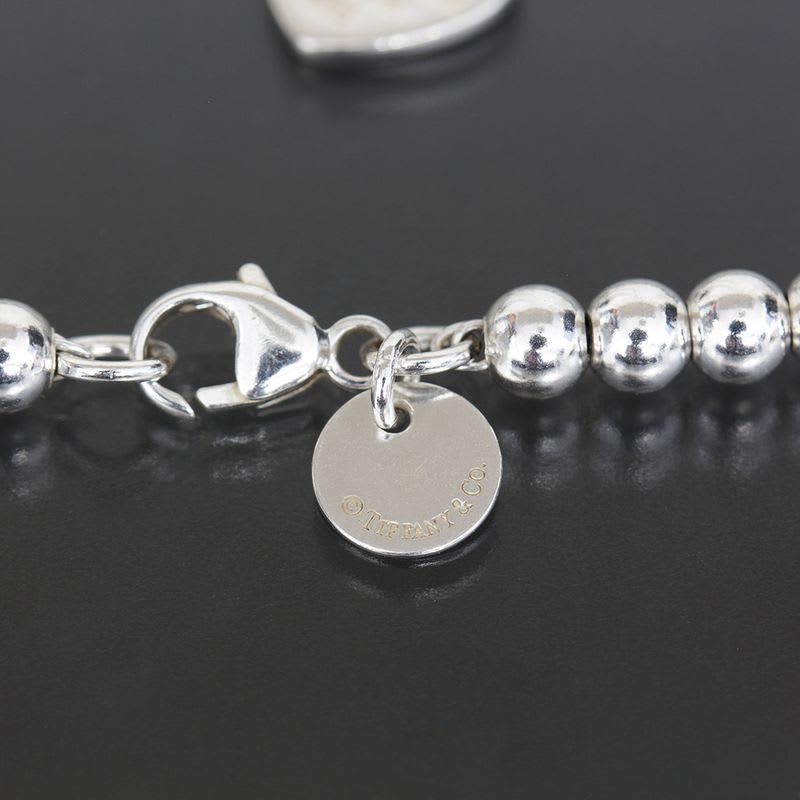 Tiffany & Co Heart Ball Chain Bracelet AG 925 E1696