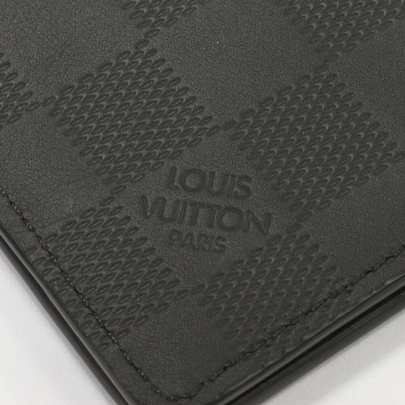 Louis Vuitton Bifold Card Case Pass Case Damier Infini Onyx Organizer De Poche