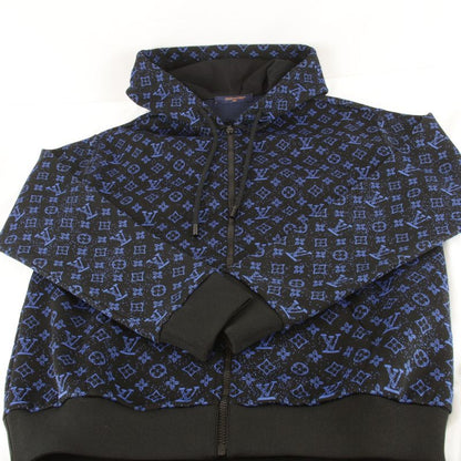 Louis Vuitton Zip-through Hoodie Blouson Polyester/nylon/cotton Men's Blue