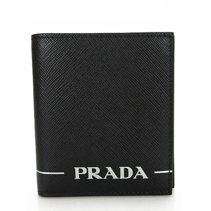 Prada Card Case 2mo004 Leather Black Nero Simple Logo Men Prada