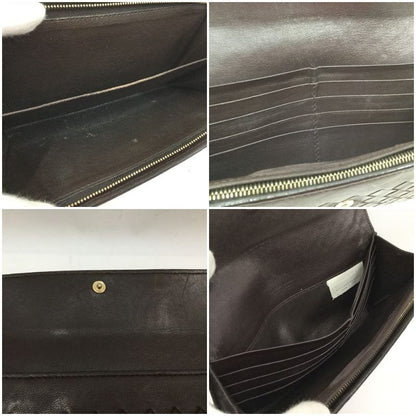 00 Bottega Veneta Long Wallet Intrecciato Lambskin 150509 Brown