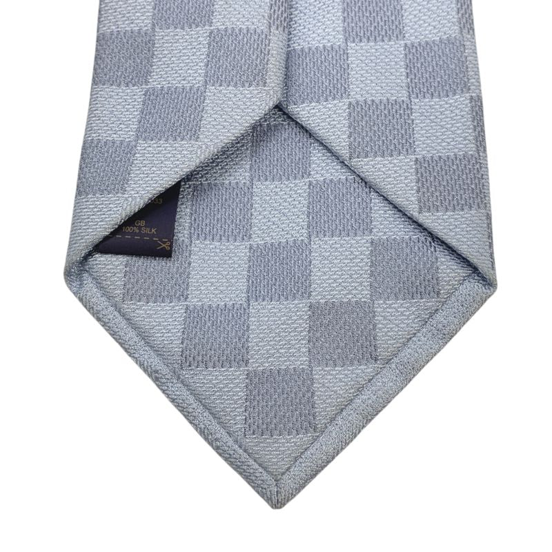 1714 Louis Vuitton Damier Classic Necktie Gentleman Blue Business