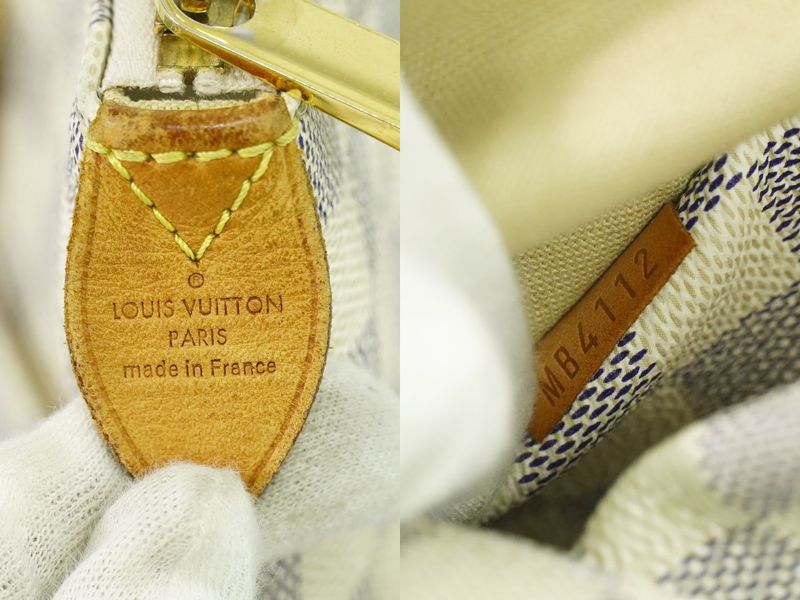 Authentic Louis Vuitton LV Old Shape Totally MM Damier Azure Shoulder Bag Tote