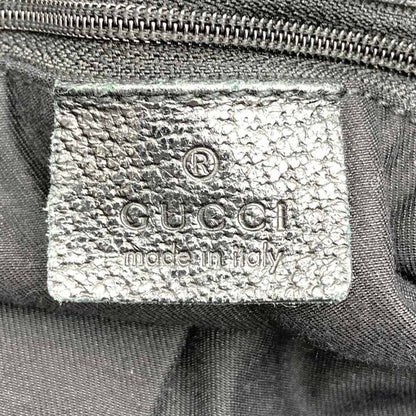 Gucci 120836 Tote Bag Black GG Canvas/leather Ladies Men's Branded High Brand