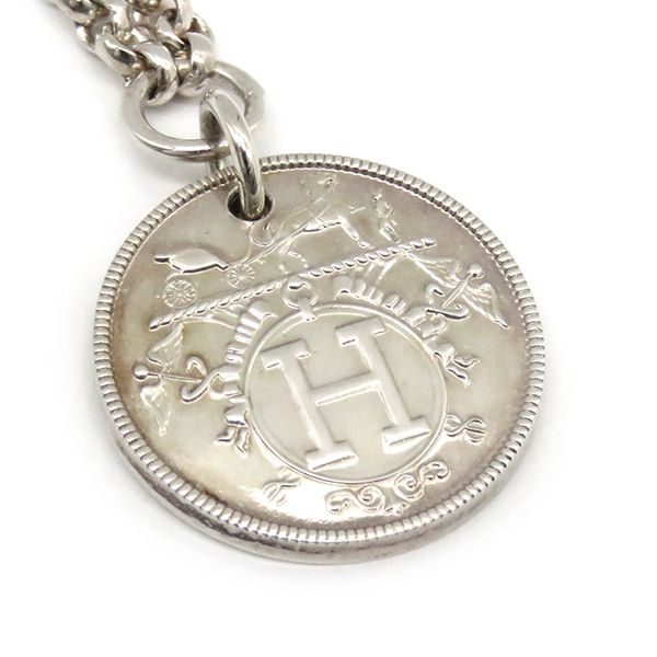 Hermes Bracelet Ex Libris PM Silver 925 18k Pink Gold Silver X Pink Gold Sh