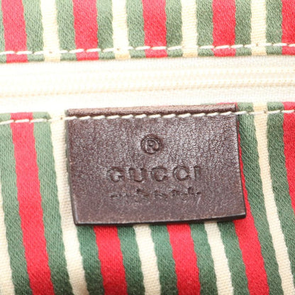 Gucci GG Canvas New Britt Interlocking G Leather Tote Bag Shoulder 169946