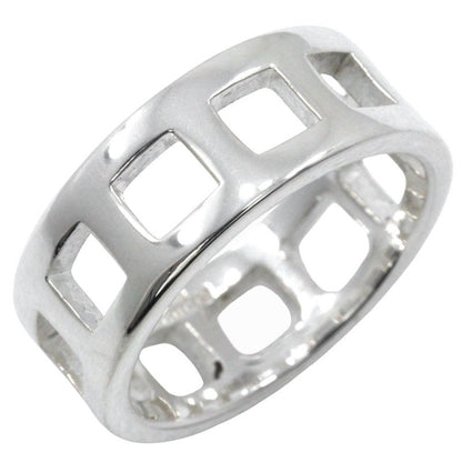 Gucci Open Square Silver 925 Size 12 Ladies 4.4g Ring