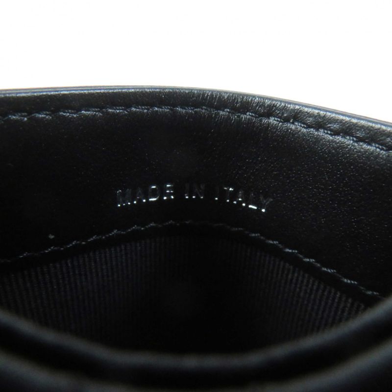 CHANEL Ap3595 Matelasse Coco Mark Lambskin Pass Case/card Case Black Hardware