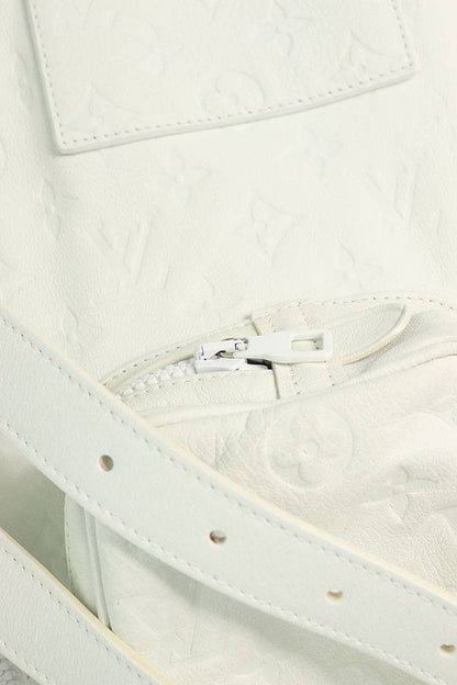 Louis Vuitton 19AW Hhl87eta0 Monogram Admiral Leather Jacket Men's 44