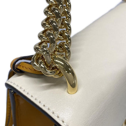 Gucci Shoulder Bag Padlock Small 409487 Beige Dark Brown And Ivory Chain