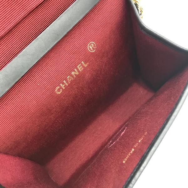 Chanel CC Logo Cotton Jersey Mini Quilted Push Lock Chain Shoulder Bag