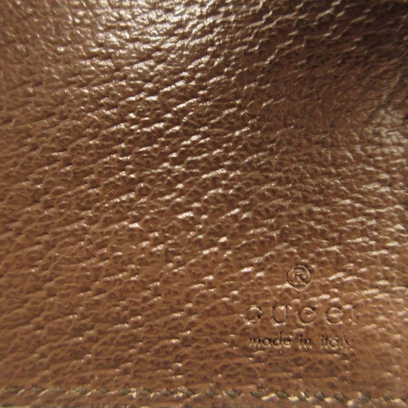Gucci Ophidia 699353 GG Marmont Compact Wallet GG Canvas Leather Beige Brown