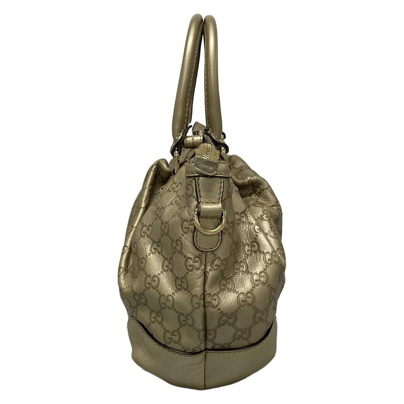Gucci Handbag Sookie/shima Line 247902 Gold Leather