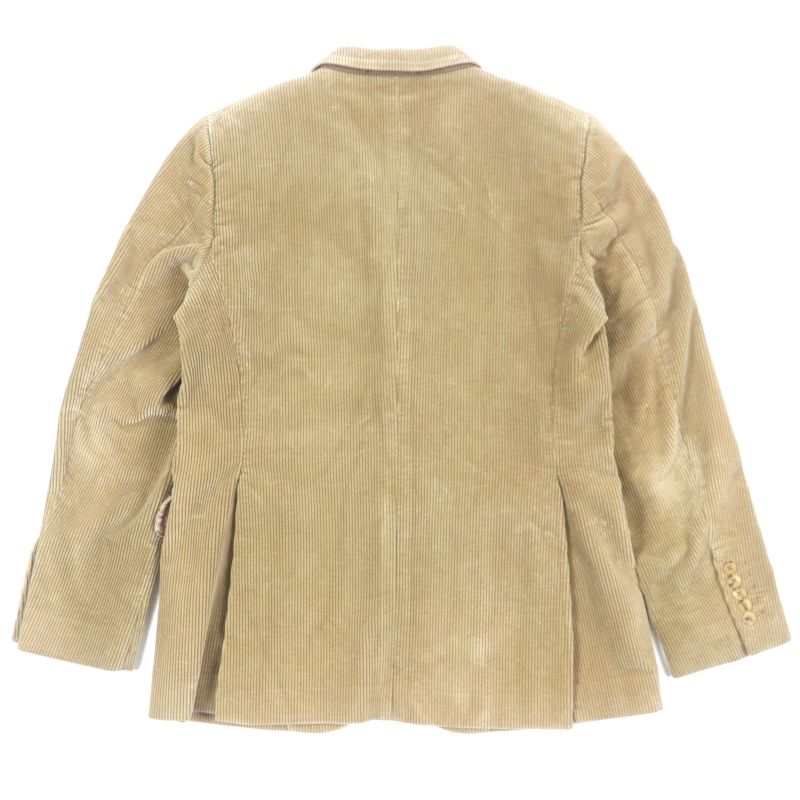  Gucci Tom Ford Period Logo Buttons Corduroy Single Jacket Tailored Jacket