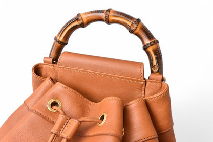 Gucci Shoulder Bag Bamboo Vintage Gucci 2WAY One Shoulder Body Bag Brown