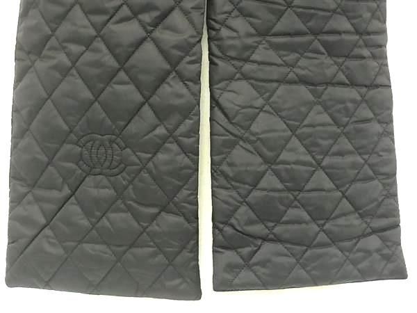 Chanel Matelasse Quilted Matelasse Quilted Scarf Women's Black Fa7796