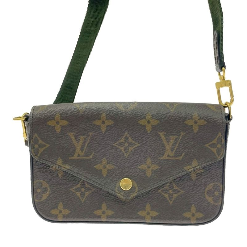 Louis Vuitton M80091 Monogram PVC Muerte Pochette Felicie Brown 462474 Shoulder