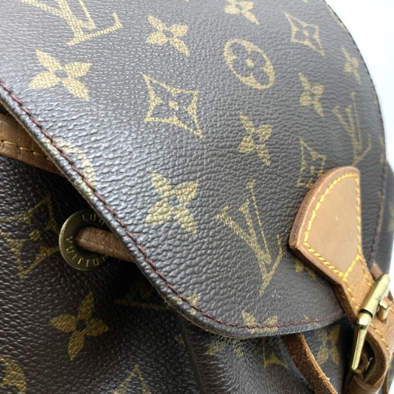 Louis Vuitton M51136 Montsourismm Backpack Daypack Brown Monogram Canvas Women