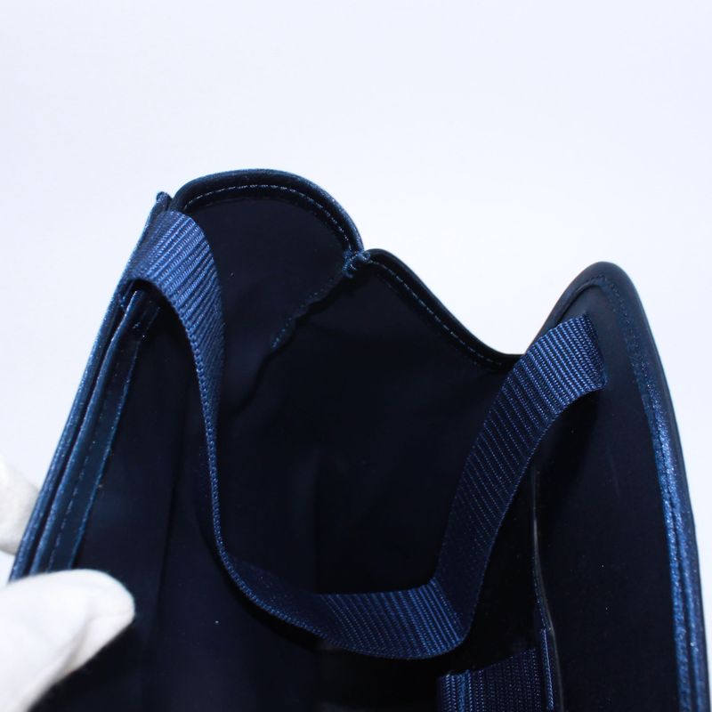 Hermes Sherpa Journey To The Stars Exhibition Backpack Nylon Blue Backpack