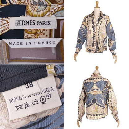 Hermes Shirt Open Collar Margiela Period Blouse Long