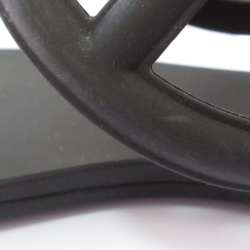 Hermes Egerie Chaine D'ancre Rubber Sandals Size 37 Equivalent to 23.5cm