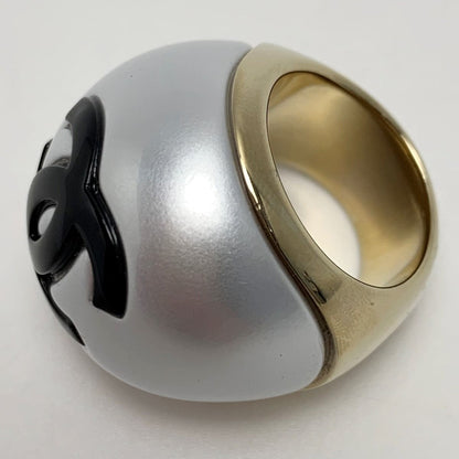 Chanel CC Mark Accessories Ring 25p Gold X Silver Size No 12