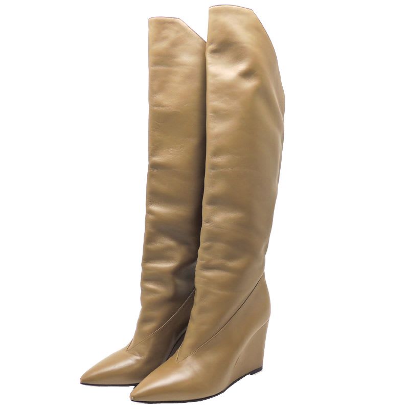 Hermes Khaki Size 23 Boots