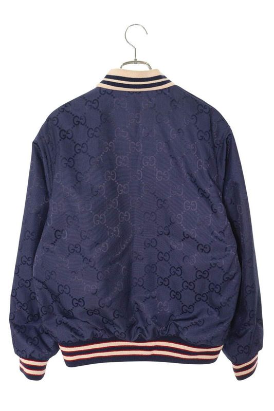 Gucci 770283 Zapa0 GG Reversible Nylon Canvas Blouson Men's 48