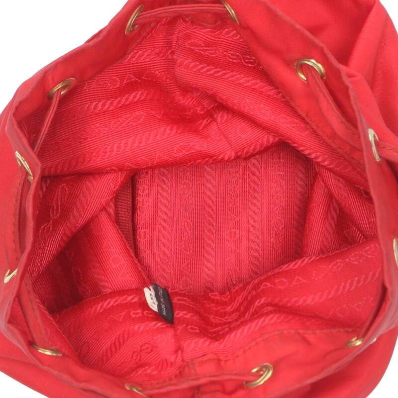 Prada Nylon Strap Pouch With Logo Plate Men's