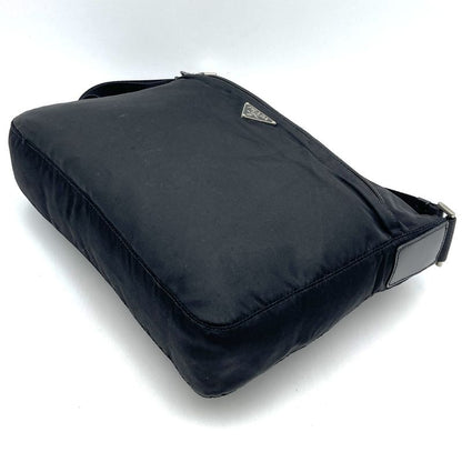 Prada Shoulder Bag Crossbody Black Nylon Women Men